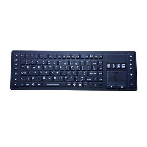 Keyboard with touchpad - P-WL04TP - PAC Technology - with pointing device / silicone rubber / antimicrobial