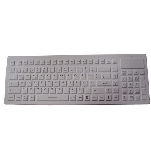 Keyboard with numeric keypad - P-WL30 - PAC Technology - with international layout / silicone / washable
