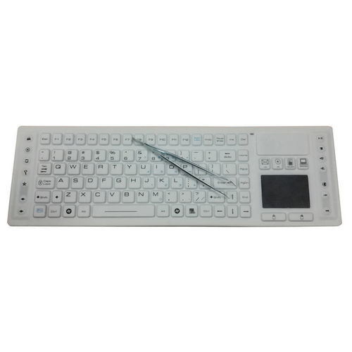 Keyboard with touchpad - P-WL04TP - PAC Technology - with international layout / with pointing device / silicone rubber