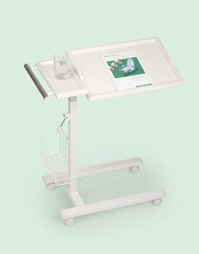 Bedside table on casters - Comfort-T1 - Digiterm Ltd. - with over-bed table