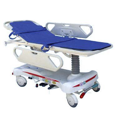 Transport stretcher trolley - TK-T204A - TENKO MEDICAL SYSTEM CORP - hydraulic / 3-section
