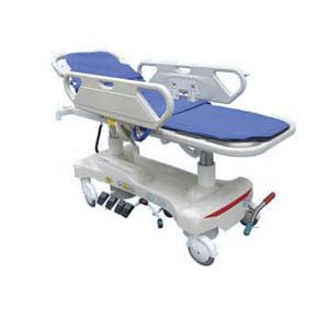 Transport stretcher trolley - TK-T205A - TENKO MEDICAL SYSTEM CORP - electric / 2-section