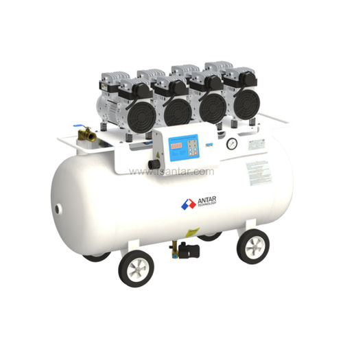 Dental compressor - AETHER-120 - ANTAR Dental Manufacturer - on casters / 1-workstation / oil-free