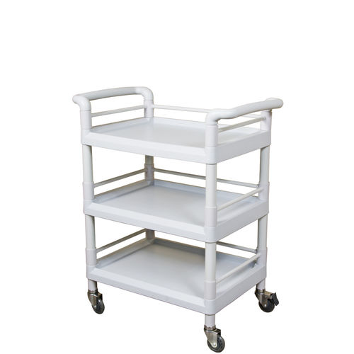 Medical cart - DURO 1 - Egerton - for medicine / transport / 3-shelf