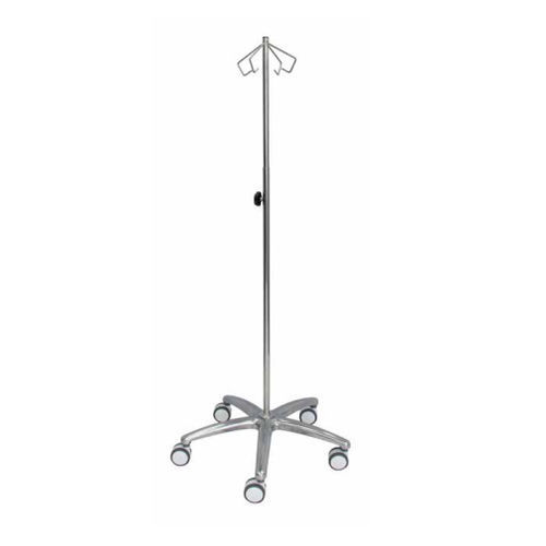 IV pole on casters - JT008 - Juvo Solutions - 4-hook / 2-hook / telescopic