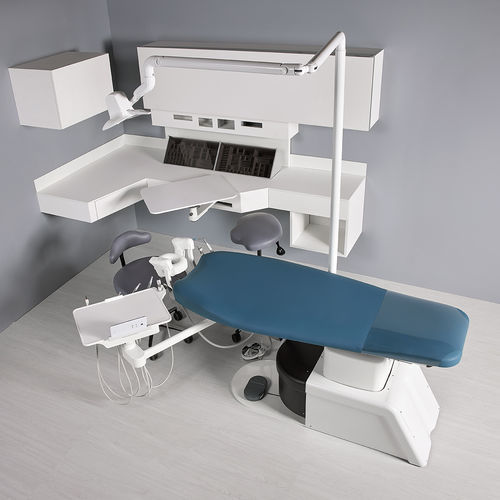 Stand-alone dental unit - MC - MEUNIER CARUS MEDICAL - with adjustable headrest / with delivery system / with LED light