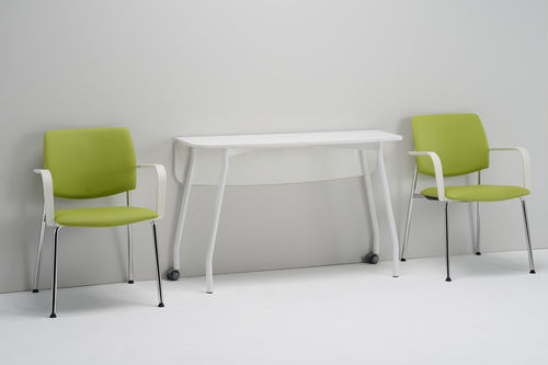 Waiting room table - Missaglia Spa - rectangular / on casters