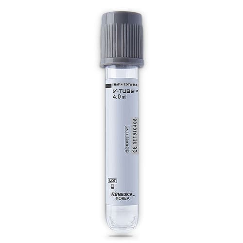 Blood glucose analysis collection tube 910408 AB Medical, Inc