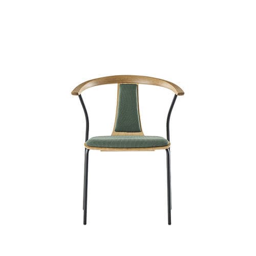 Dining room chair - 2500 Stag S - Farstrup Møbler - with armrests / adult / stackable