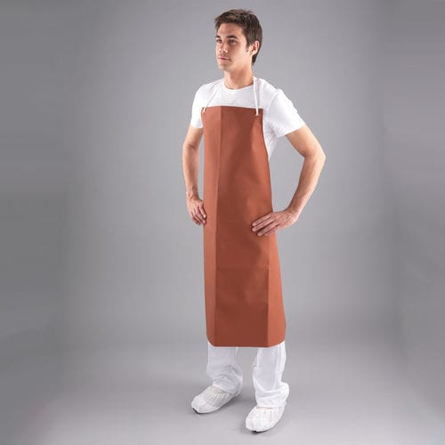 Unisex medical apron - AP14C - Polyco Healthline - waterproof / white / red