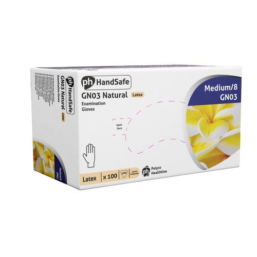 Latex gloves - GN03 - Polyco Healthline - medical / non-sterile / ambidextrous