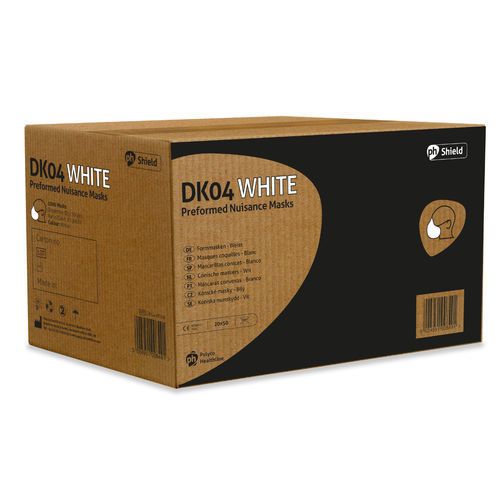 Cup shaped respirator - DK04 - Polyco Healthline - unisex / box of 50 / white