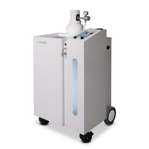Autohemotherapy ozone therapy unit - OZONOSAN alphaplus - Hänsler Medical - circulatory disorder / trolley-mounted