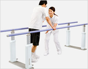 Height-adjustable rehabilitation parallel bars - B4120P, B4120PL - MINATO Medical Science