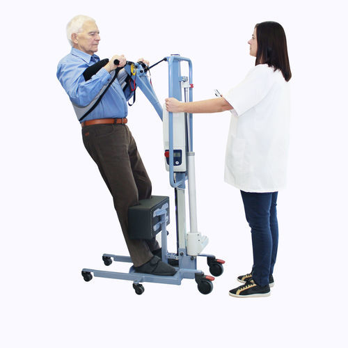 Manual stander - BLUE EASYLEV - Nausicaa Medical