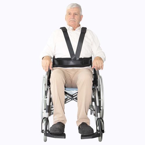 Wheelchair fixation strap - Y SLIM - Nausicaa Medical - body