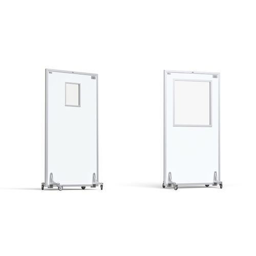 X-ray radiation shielding screen - Rego X-ray - mobile / with window / 2.00 mm