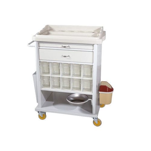Emergency trolley - TM-B 2028  - Turmed - medicine / probe / oxygen cylinder