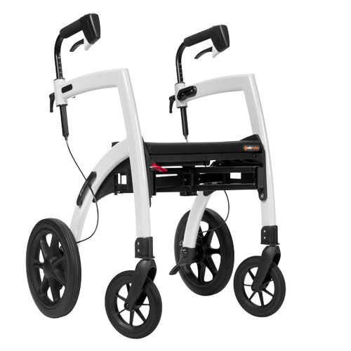 4-wheel rollator - Motion - Rollz - with seat / height-adjustable / folding