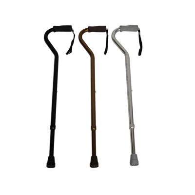 Walking stick with offset handle - HMP-20042 - Home Medical Products Inc. - height-adjustable