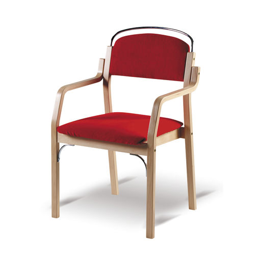 Waiting room chair IMPULS Nursen with armrests / stackable