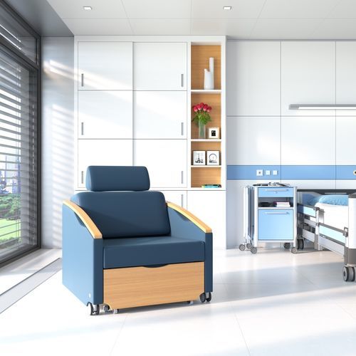 Patient room sofa-bed - SALZA WOOD - Nursen