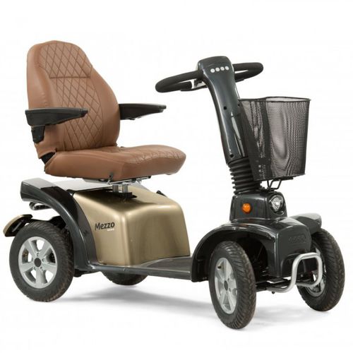 4 Wheel Electric Scooter Mezzo Retro Life Mobility With Basket