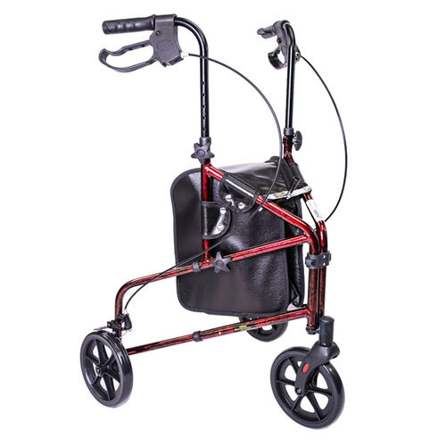 3-wheel rollator - MH3RLRE - Mobb+ Health Care - aluminium frame / with seat / height-adjustable