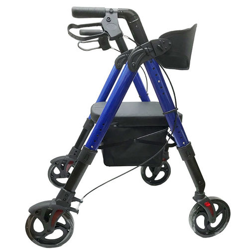 4-wheel rollator - MHHRL - Mobb+ Health Care - bariatric / with seat / height-adjustable
