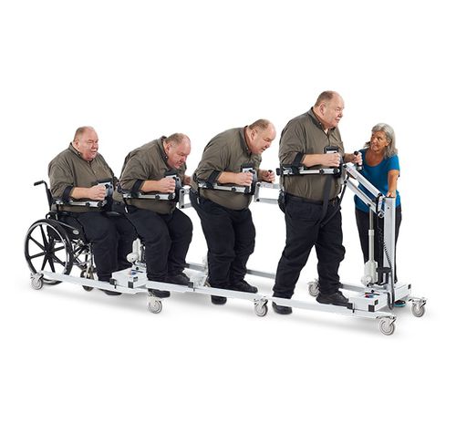 Electric stander - HugN-Go 350 - LiteGait - on casters / bariatric