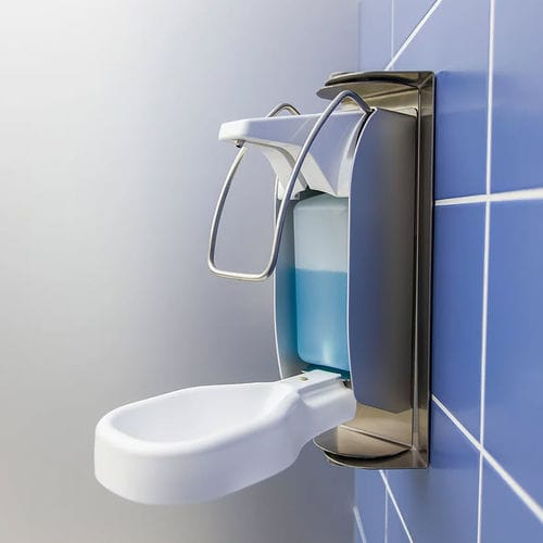Wall-mounted hand sanitizer dispenser - 12102154 - ROTH MOBELI GmbH - hand-operated