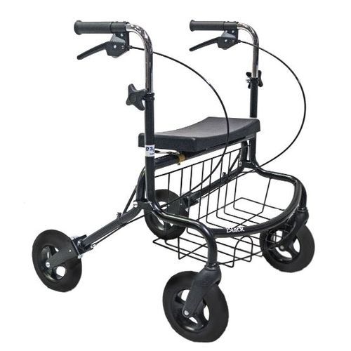 4-wheel rollator - MAUNO - Tukimet Oy - steel frame / with seat / with basket