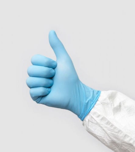 Nitrile gloves - Dermagrip Ultra LT - Berner International - latex-free / medical / laboratory