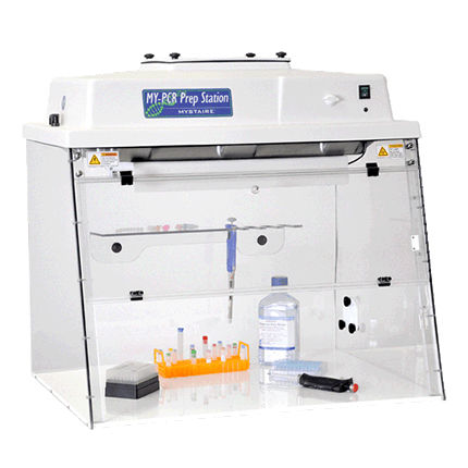 PCR laboratory workstation - MY‑PCR32 - Mystaire - compact / laminar flow