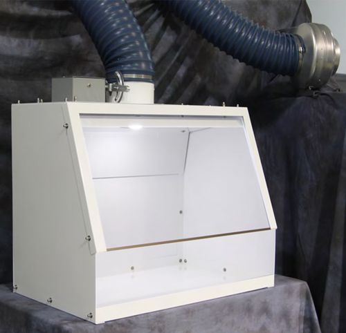 Microscopy laboratory workstation - VWS - Germfree - benchtop / with ventilation