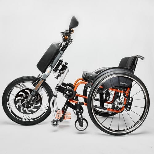 Electric wheelchair drive unit VARIODRIVE Alois Praschberger front
