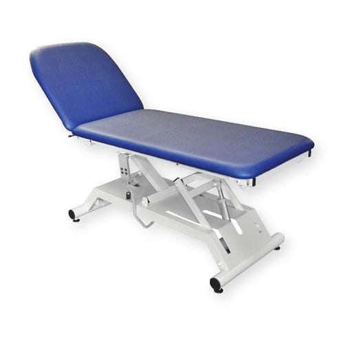Electric examination table - RD1007 - Collin - height-adjustable / 2-section / blue