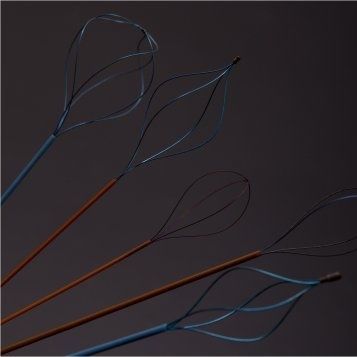 Kidney stone extraction endoscopic basket - Creo Medical - straight / helical / tipless