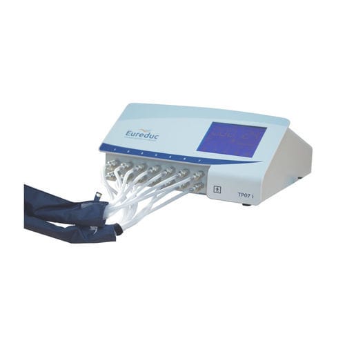 Leg pressure therapy unit - TP07i - Eureduc - trolley-mounted / 7 independent cells