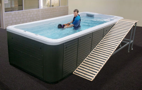 Above-ground rehabilitation swimming pool - S490 - DoggySwim - veterinary