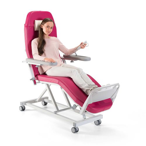 Electric treatment chair - SALSA® A1 - LiKAMED - 3-section / on casters