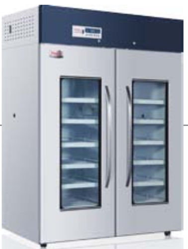 Pharmacy refrigerator - Pharm1378 - MAAN Medical & Laboratory - cabinet / 2-door / with glass door