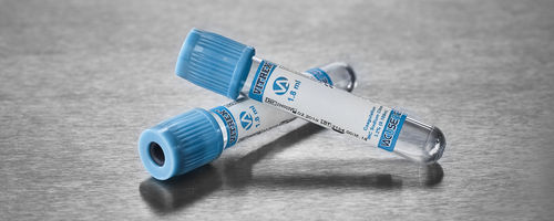 Coagulation analysis collection tube - Vacusence+ - Vitrex Medical A/S - cylindrical / blood / for sample recovery