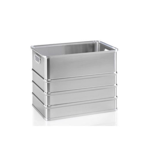 Storage basket - G®-CRATE A 152 - Gmöhling Transportgeräte GmbH - aluminum / perforated / stackable