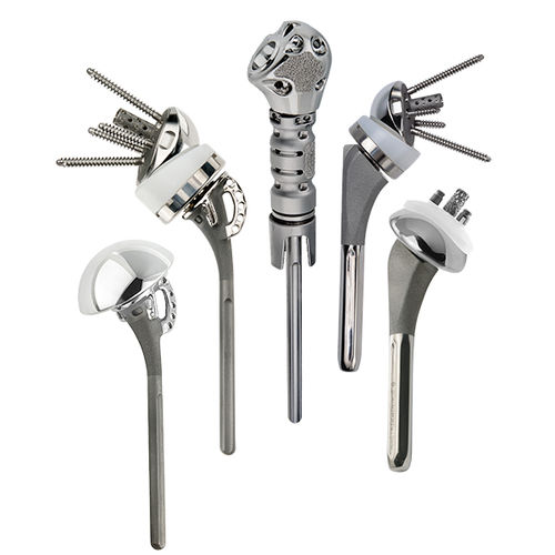 Modular shoulder prosthesis - Equinoxe® - Exactech - revision / cemented or non-cemented