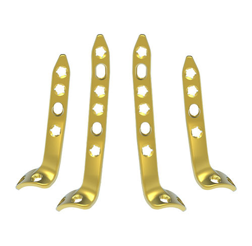 Ankle arthrodesis plate - EPIC  - Exactech - anterolateral / posterolateral / locking