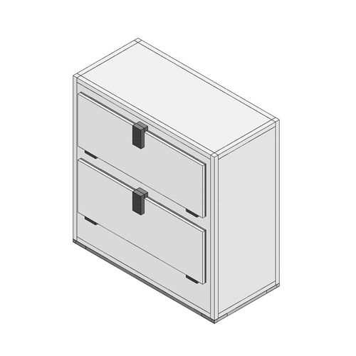 Body tray mortuary cabinet - MORG22L - FRIMA CONCEPT - 2-body / side-loading / 2-door