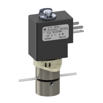 Medical valve - 16.001.116 - A. u. K. Müller GmbH & Co. KG - solenoid / direct-operated / stainless steel