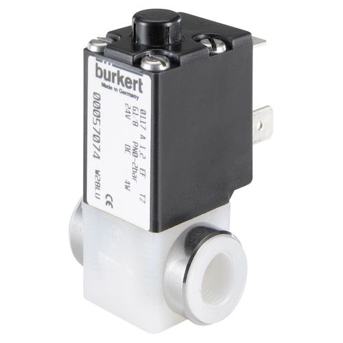Medical valve - 0117 - Bürkert GmbH & Co. KG Fluid Control Systems - solenoid / PTFE