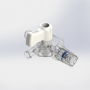 T infusion connector - 565336 - Elcam Medical Italy - with stopcock